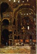 Walter Sickert Interior of St Mark's, Venice oil painting